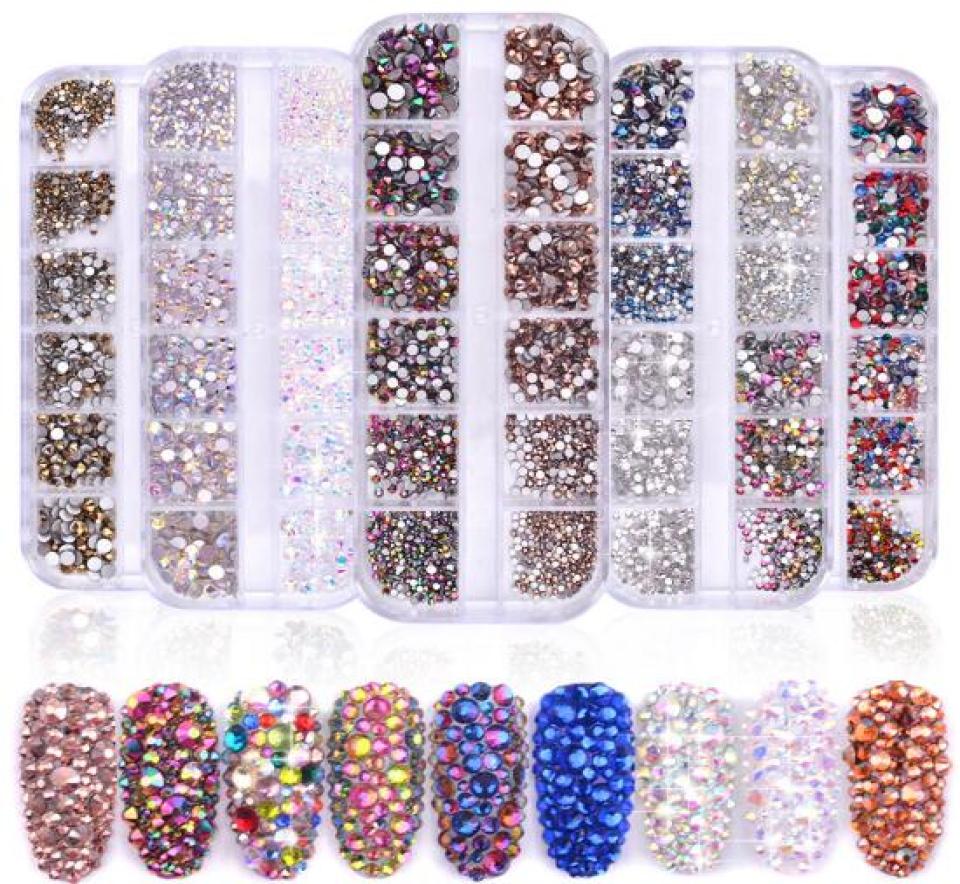 

Tatyking 8 Styles Nail Art Rhinestones Kit Rhinestones Nail Studs Half Pearl Horse Eye Rhinestones Nail Art Craft DIY2929946
