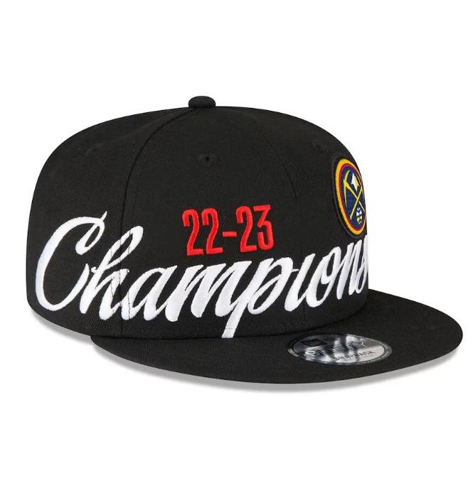 

Denvers Nuggetss New Era 2023 N Finals Champions Locker Room 9FIFTY Snapback Hat - Black