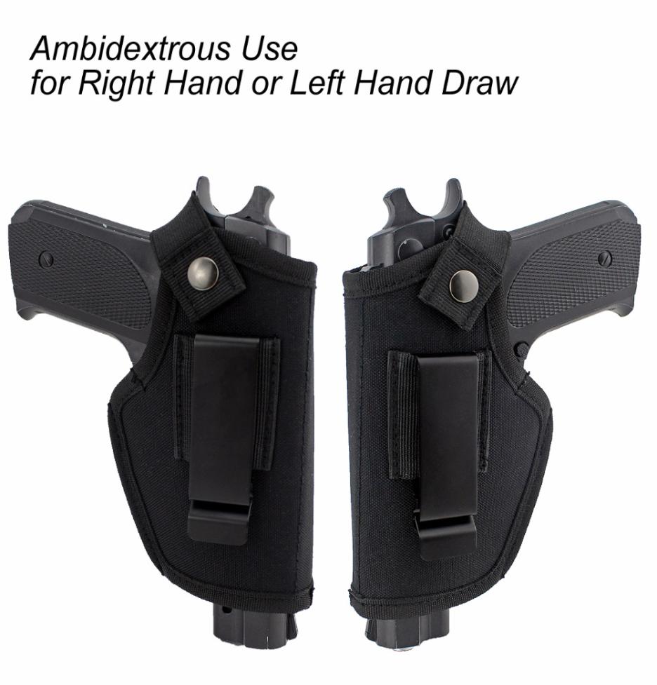 

Hunting Tactical Gear Concealed Belt Holster IWB Holster for All Compact Subcompact Pistols Outdoor accessories WClip5939533, Black
