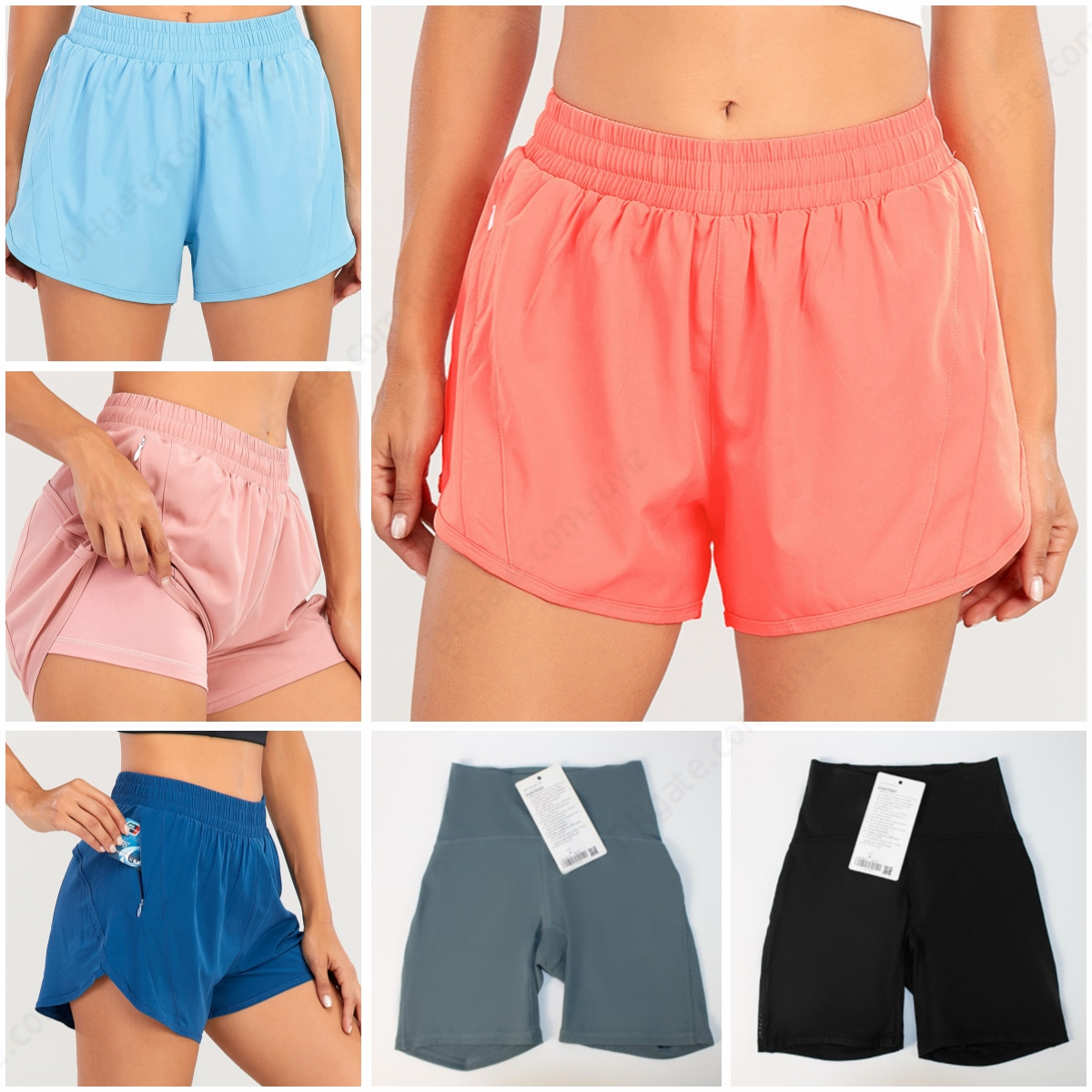 

suit Yoga Outfits Align Women's Sports High Waist Yoga Shorts 4-point Pants Running Fitness Gym Underwear Workout Leggings 112k#