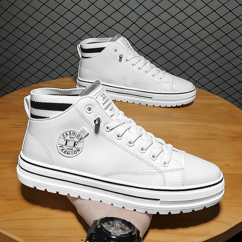 

Original High Top White Men Casual Sport Shoes Breathable Comfortable Mens Chunky Sneakers Skateboard Shoes Man tnis masculino, 923 white