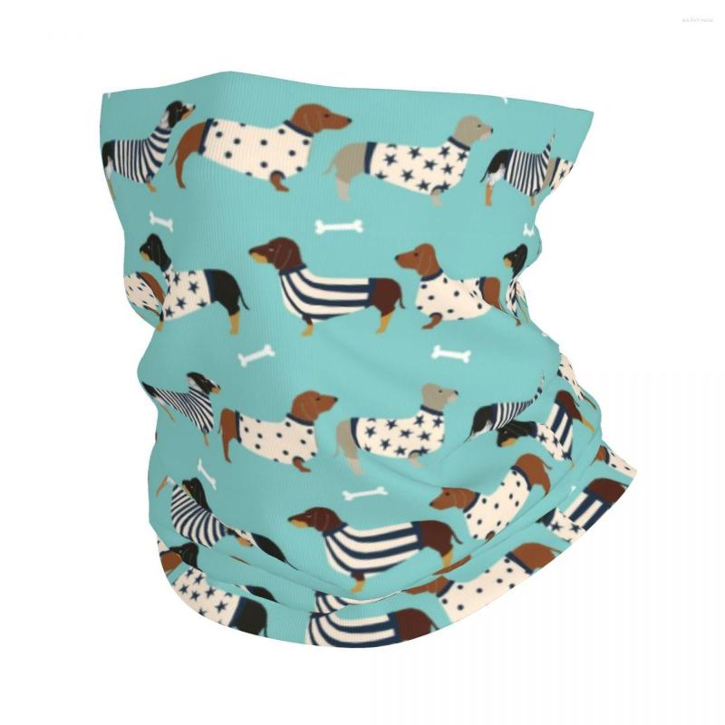 

Bandanas Dachshund Bandana Neck Warmer Women Men Winter Hiking Ski Scarf Gaiter Sausage Wiener Badger Dogs Face Cover