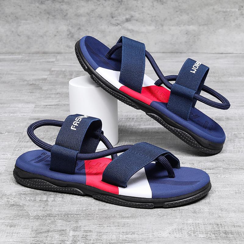 

Sandals Men's Flat Thong 2023 Summer Open Toe Beach Shoes For Men Outdoor Casual Male Flip Flops Fashion Breathable Sandalias, Black