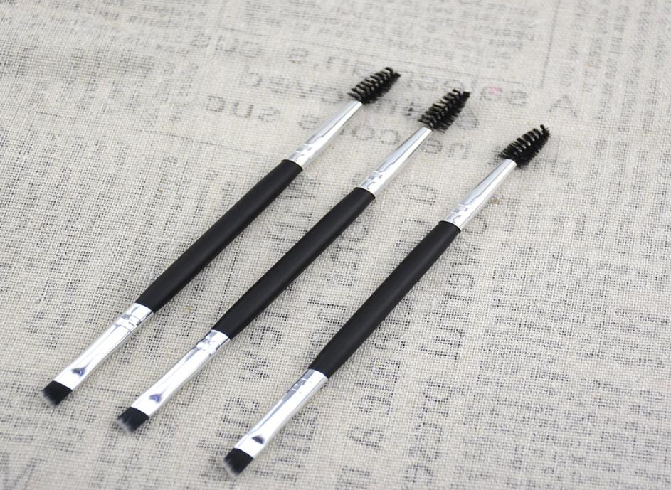 

Makeup Eye Brow Eyebrow Brush 12 Synthetic Duo Makeup Brushes Double Eyebrow Brush Head Brushes Kit Pinceis ePacket 2025011