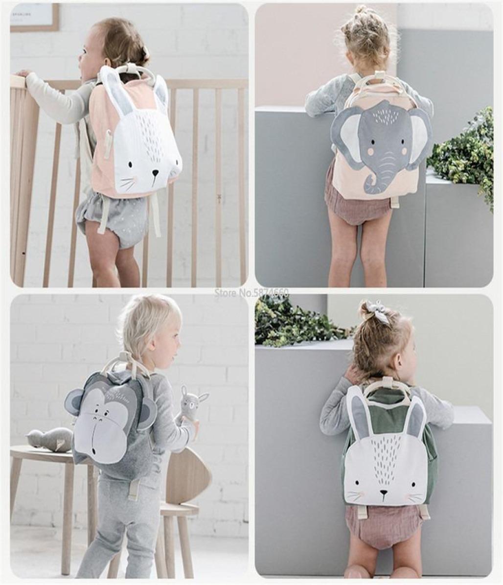 

Children039s backpacks toddlers kids boys and girls light bags rabbits butterflies lions7959071, Pink