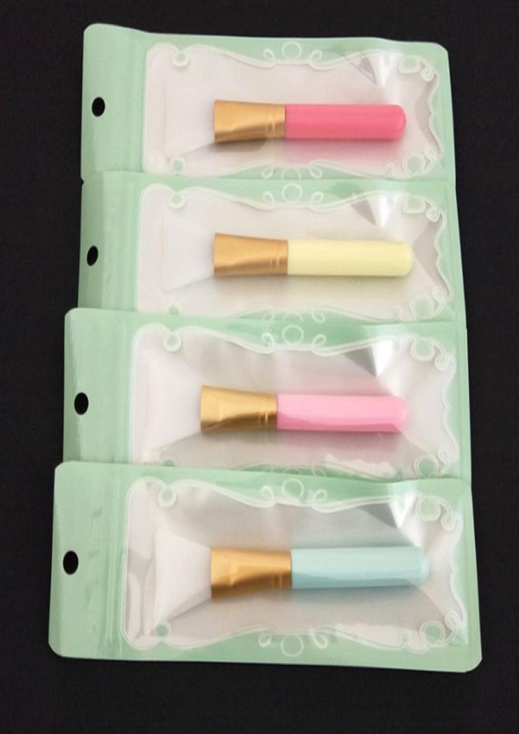 

Colorful DIY silicone mask brush Round handle Silicon face Facial Masks Mud Mixing Brushes1003688