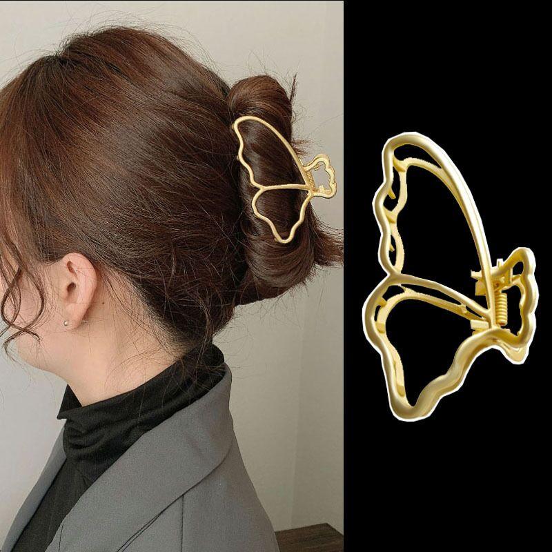 

Hair Clips & Barrettes Bilandi 2023 Fashion Big Metal Claw Size Butterfly Geometric For Women Accessories Gift