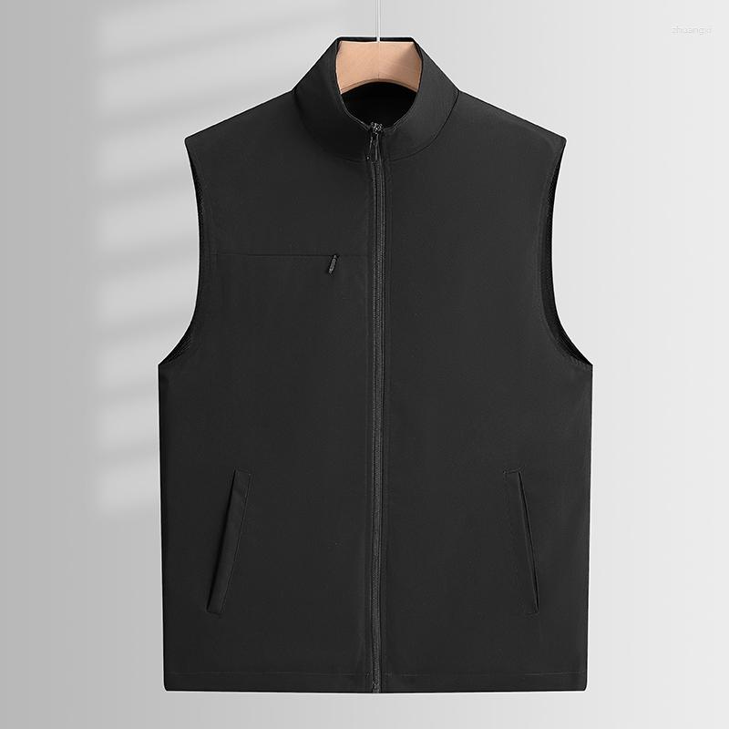 

Men's Vests Sleeveless Jacket Fashion For Men's Pocket Fishing Pography Waistcoat Casual Spring Autumn Outdoors Military Black 2023, 22378 2