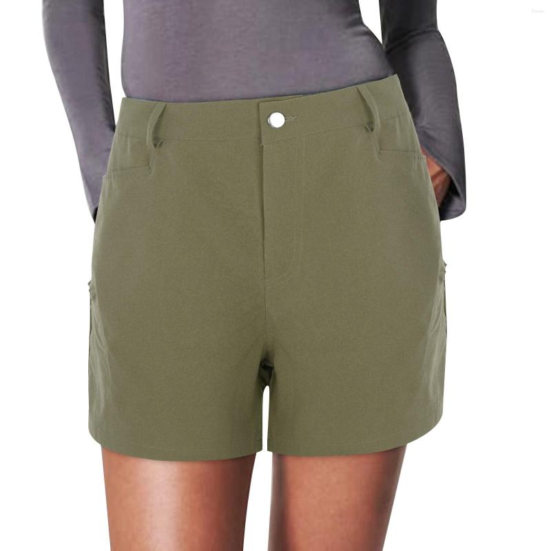 

Women' Shorts Women Fashion Button Zipper Flattering Fit Women' Summer Solid Color Pocket Cargo Pants Female Breathable 2023, Mint green