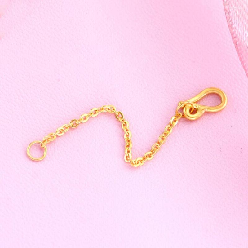 

Chains Pure 24K Yellow Gold Chain Extender Link Fix Necklace 1.57inch With  Clasp