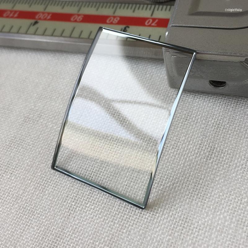 

Watch Repair Kits Mineral Glass Arma Square AR-1869 2503 Crystal Transparent With Silver Trim Part