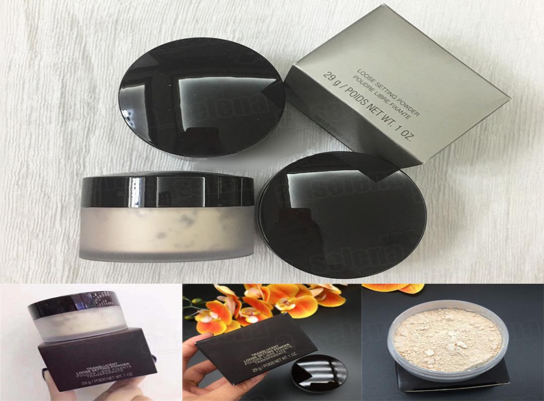 

Face Loose Setting Powder Waterproof Longlasting Moisturizing Translucent Makeup 29g Silver Black Package4745326, Mixed color