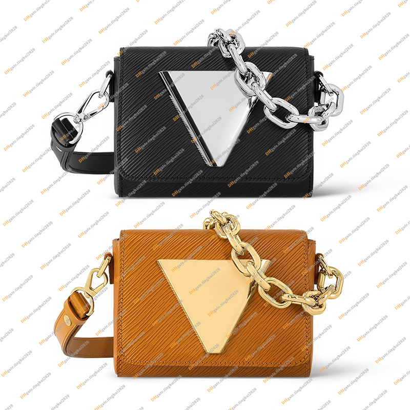 

Ladies Fashion Casual Designe Luxury Twist Lock XL Bag Crossbody Shoulder Bag Totes Handbag Messenger Bag TOP Mirror Quality M22296 M22297 Pouch Purse, Caramel 1/ with dust bag