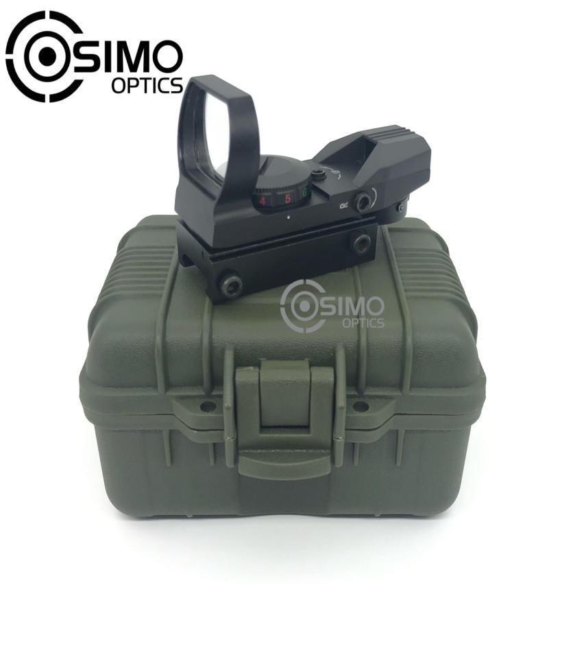 

Green Red Dot Holographic Reflex Sight Scope Tactical Rifle Mount 20mm Rails For Firearms6221724, Black