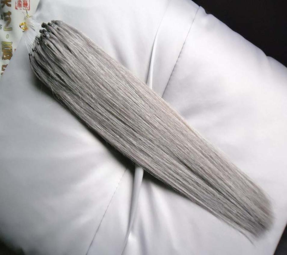 

gray hair extensions Loop Micro Ring Machine Made Remy Hair Extension 100 Human Hair Straight Color Micro Links 1gs 100g8334336