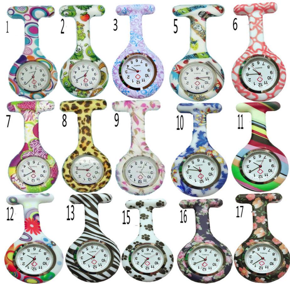 

Whole 50pcslot Mix 53colors New Nurse Watch Brooches Silicone Leopard Tunic Batteries Nurse Watch DHL 5635981, Dark navy