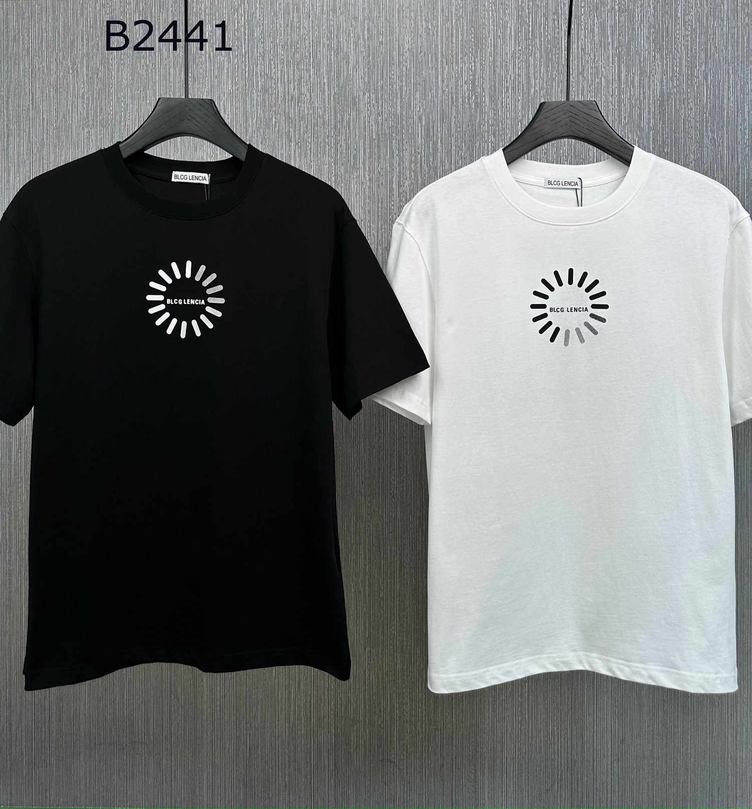 

BLCG LENCIA 2023 Summer New 250g 100% Cotton Fabric T-shirt Men High Quality Print Color Drop Sleeve Loose Tshirts Oversize Tops 22404, White