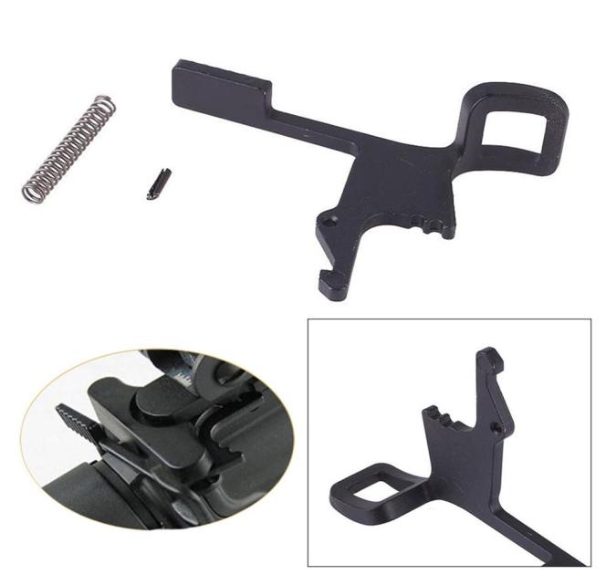 

M4 M16 AR 15 accessories paintball tactical Steel Ambidextrous Over Sized Tactical Latch for hunting shooting black305Q5730977, Black