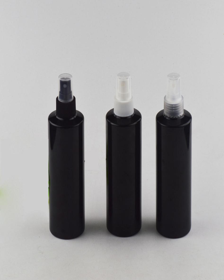 

30pcs 250ml Empty black Plastic Spray Perfume Bottle PET With Mist Sprayer Personal Care Cosmetic Containers Pump6435079