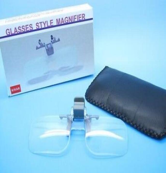 

Folding Magnifying Glass Clip On Precise Magnifier Flip Loupe Hands Eyeglass9073797