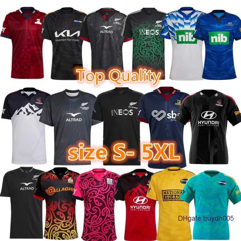 

2023 Men's Rugby Jersey Fans T shirts New Hurricane Highlander Blues Crusader Zealand Men Super Moana Top Quality Home Game Away Australia G3h7, 14