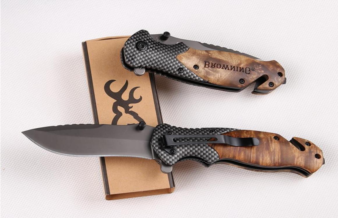 

man039s wood survival Outdoor X50 Browning pocket knives knife camping tools tactical EDC folding outdoor TOOL handle g Uqacv7682883