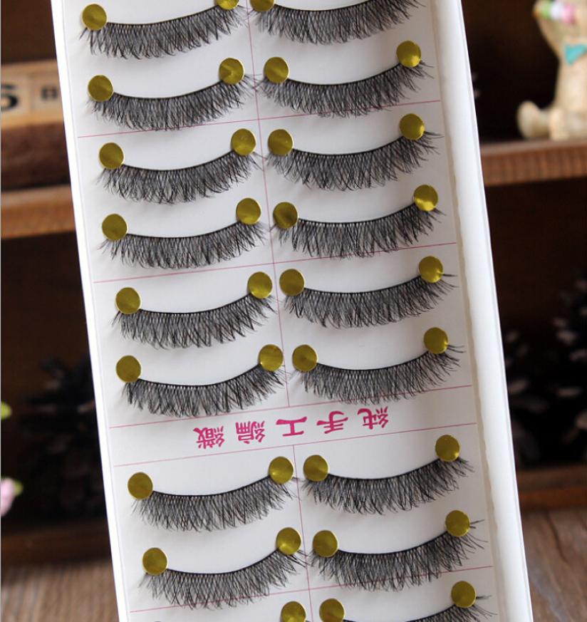 

20 Pcsset Fashion Black Cross False Eyelash Handmade Eyebrow Soft Long Makeup Eye Lash Extension1857084