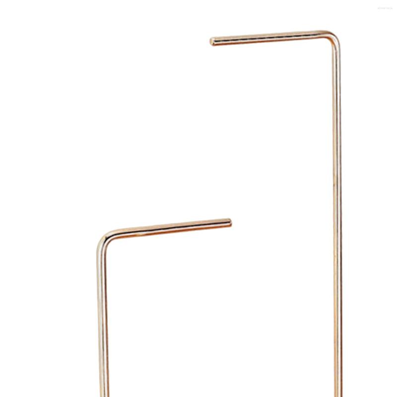 

Jewelry Pouches Necklace Hanging Stand Earrings Holder Wooden Base Multifunctional