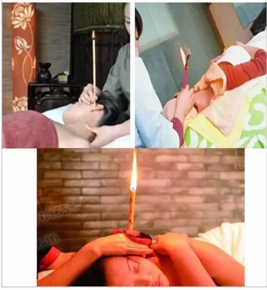 

Indian Aromatherapy Natural Beewax Ear Candles high quality Ear Care Candles Remove Earwax Refreshing Detox Ear Candle 8 colors to7371075
