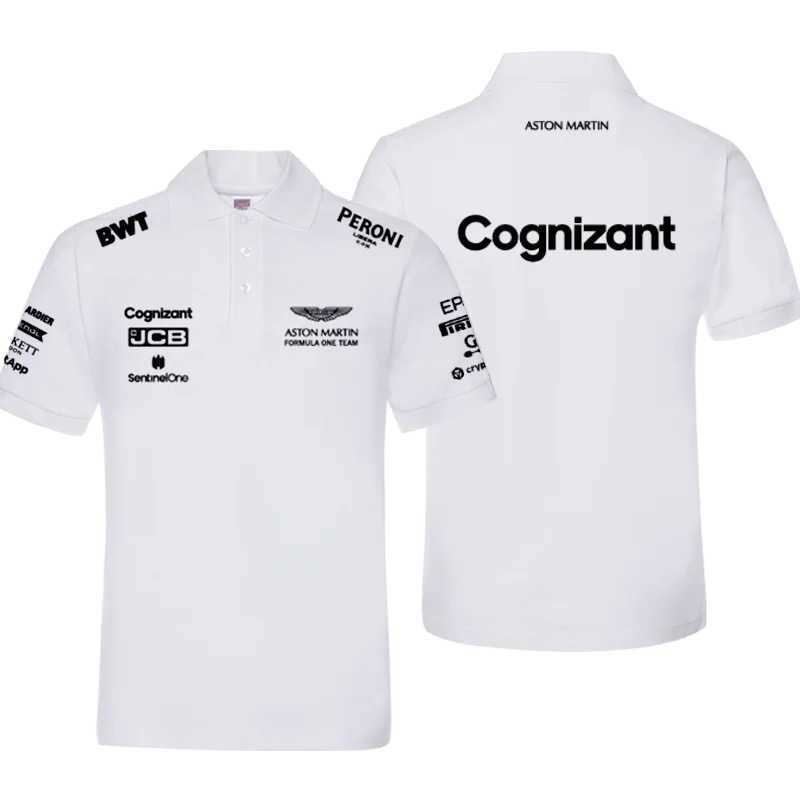

Men's Polos 2023 Summer and Women's Casual Breathable Short Sleeve Polo Shirt F1 Motorsport Aston Martin