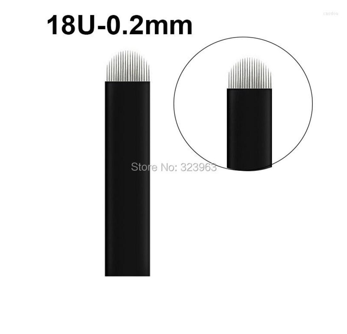 

Tattoo Needles 100pcs 02mm Laminas Microblading Tebori U For Permanent Makeup Eyebrow Lip Microblade Blades Manual Pen2844570