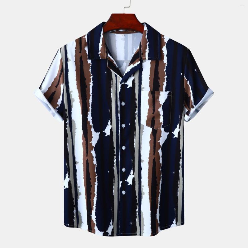 

Men's T Shirts Mens Casual Beach Wind Ice Silk Handsome Men Street Wear Blouse Tops For Spring Autumn Breathable Holiday Camisas De Hombre, Black