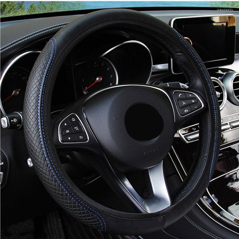 

Steering Wheel Covers Car Cover Anti Slip Breathable Protector Auto Styling Accessories For 37-39cm