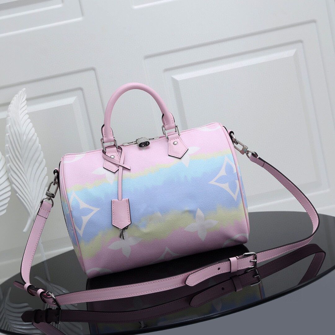 

bag crossbody leather summer portable pillow Boston classic new niche Designer shoulder 2023 bag Nmhvr, Blue