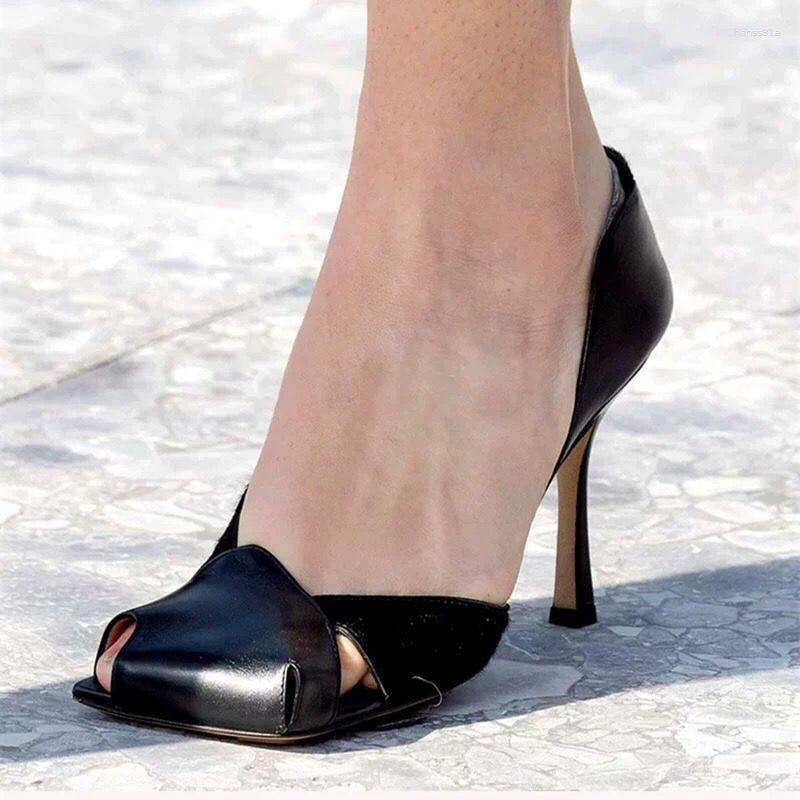 

Dress Shoes Square Toe Women Pumps Hollow Out High Heel Ladies Sexy Summer Sandals Patchwork Horsehair Stiletto Black Valentine, Purple