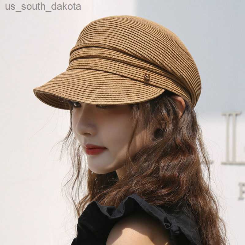 

Japanese Designer Newsboy Cap Women's Summer Korean New Berets Casual Fashion Str Shading UPF50+ Sun Protection Hat Gorras L230523, Pink