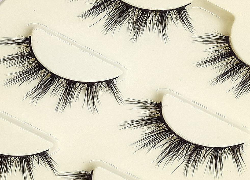 

3d Threedimensional Multilayer Black False Eyelashes Natural Cross Thick Winged Eye Lashes Fashion Ball Makeup Fake Eyelashes4946395