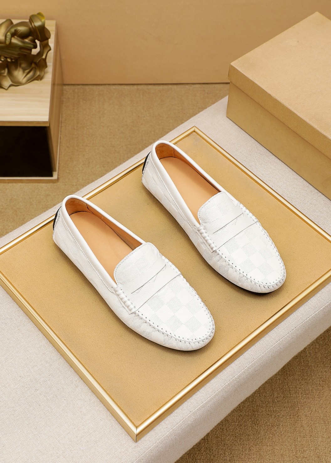 

2023 Men Designer Dress Shoes Classic Moccasins Slip On Casual Loafers Male Brand Office Wedding Walk Drive Flats Size 38-44, Black