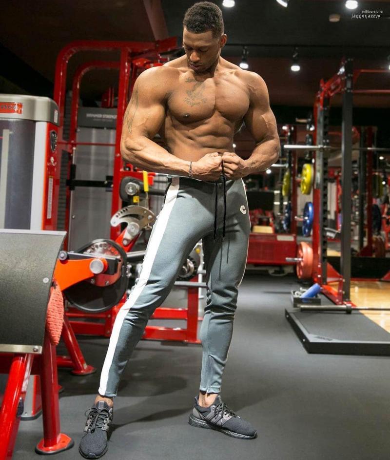 

Men's Pants Men's Mens Joggers Casual Fitness Men Sportswear Bottoms Skinny Sweatpants Zip With Stitched Hem Fashion Gyms Track, Black