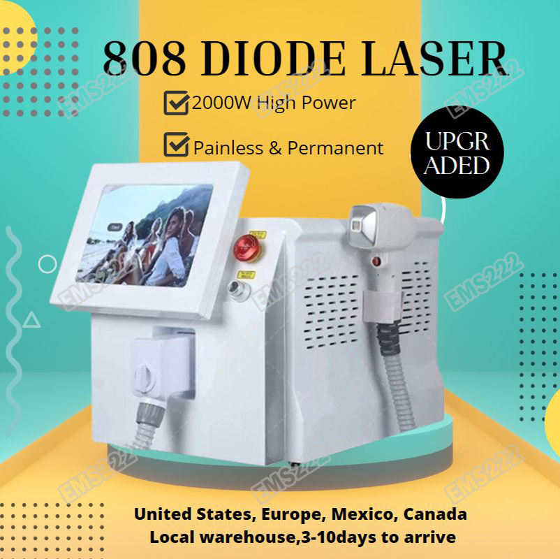 

Wholesale Price 2000W 808nm Portable Diode Laser Hair Removal Machine Ice Platinum 3Wavelength Painles Epilator
