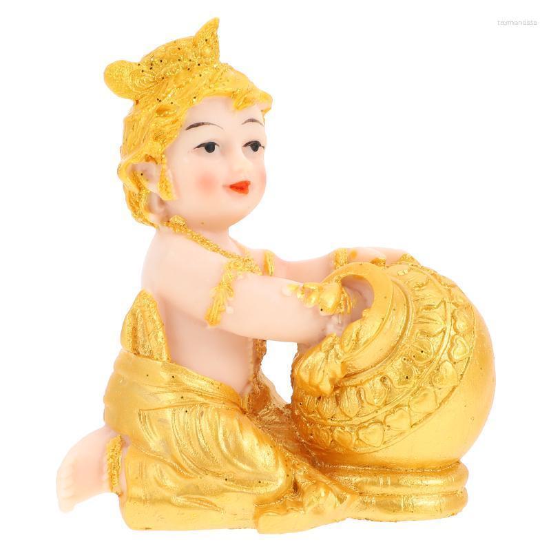 

Bangle Home Gold Washing Decor Retro Adornment Colored Cashier Desk Ornament Raym22