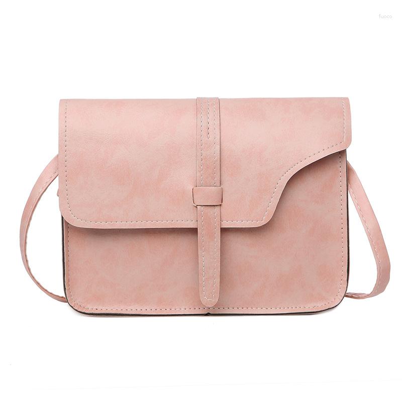

Evening Bags Ladies Shoulder Bag Messenger Solid Color Simple Retro Small Square Female Handbags, Black