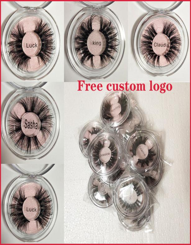 

2020 Newest 25MM 3D Mink Eyelashes False Eyelashes 100 Mink Eyelash Extension 5d Mink Lashes Thick Long Dramatic Eye Lashes DHL F2081900