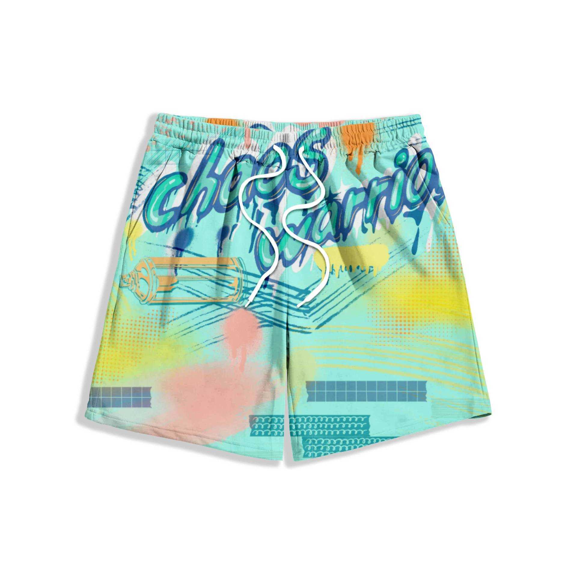 

New Hawaiian Style Beachwear Casual Shorts Four Sided Play Holiday West Coast1, Hawaiian beach pants 12