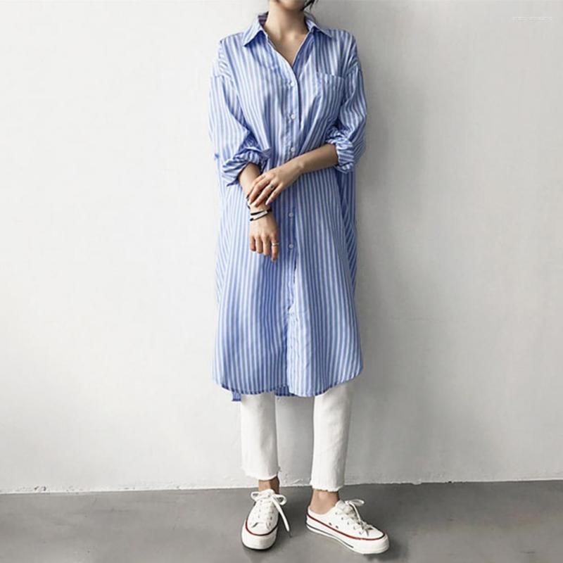 

Women's Blouses Chic Summer Shirt Loose Women Spring Contrast Color Soft Breathable Lady Dress-up, White