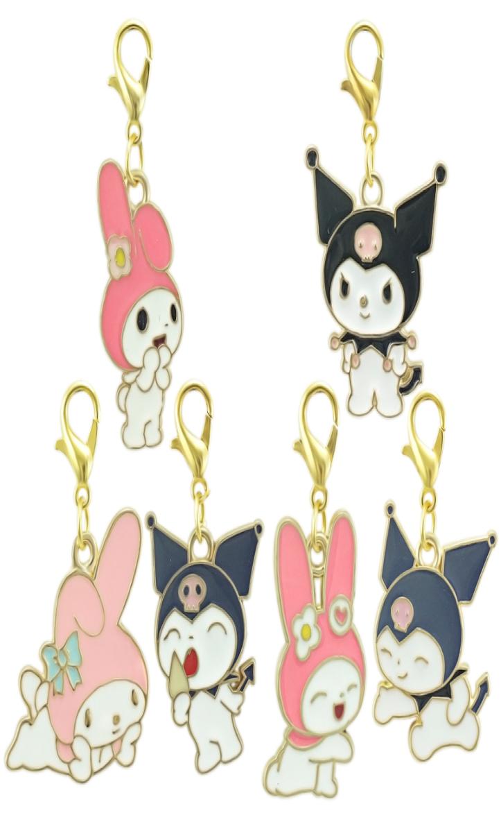 

JINGLANG Enamel Alloy Charms for Earring Baby Bracelets Brooch DIY Cartoon Animal Jewelry Making1400050