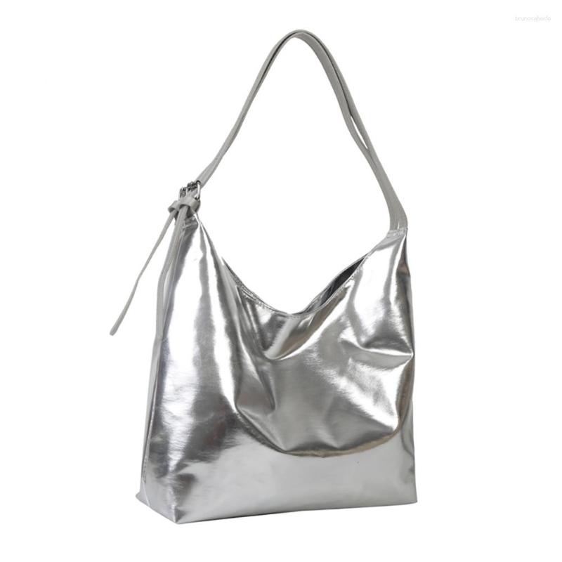 

Evening Bags Women Fashion Top-Handle Handbag Simple Female Clutch Solid Color Soft Lightweight High Capacity For Travel Vacation Daily, Gold