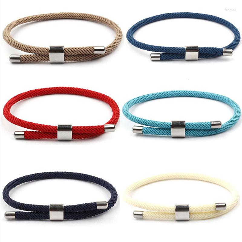 

Link Bracelets Selling Lucky Red String Transit For Men And Women Couples Adjustable Bracelet Hand Knitted Jewelry Gift
