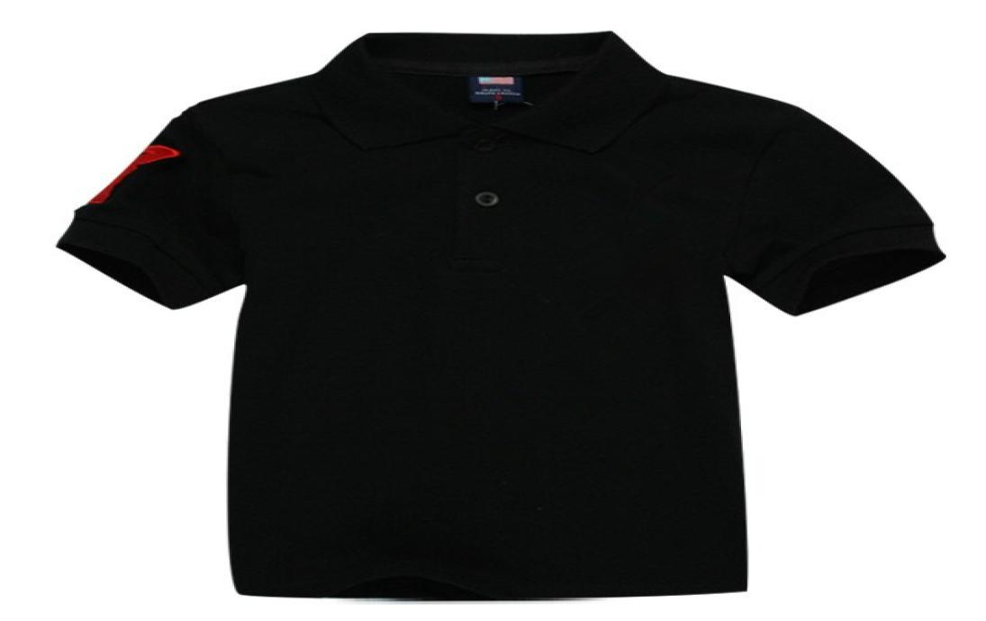 

Children Polo t Shirt Kids Lapel Short sleeves Baby Polos Tshirt Boys Tops Clothing Embroidery Tees Girl Cotton Tshirts Black2227709, Black