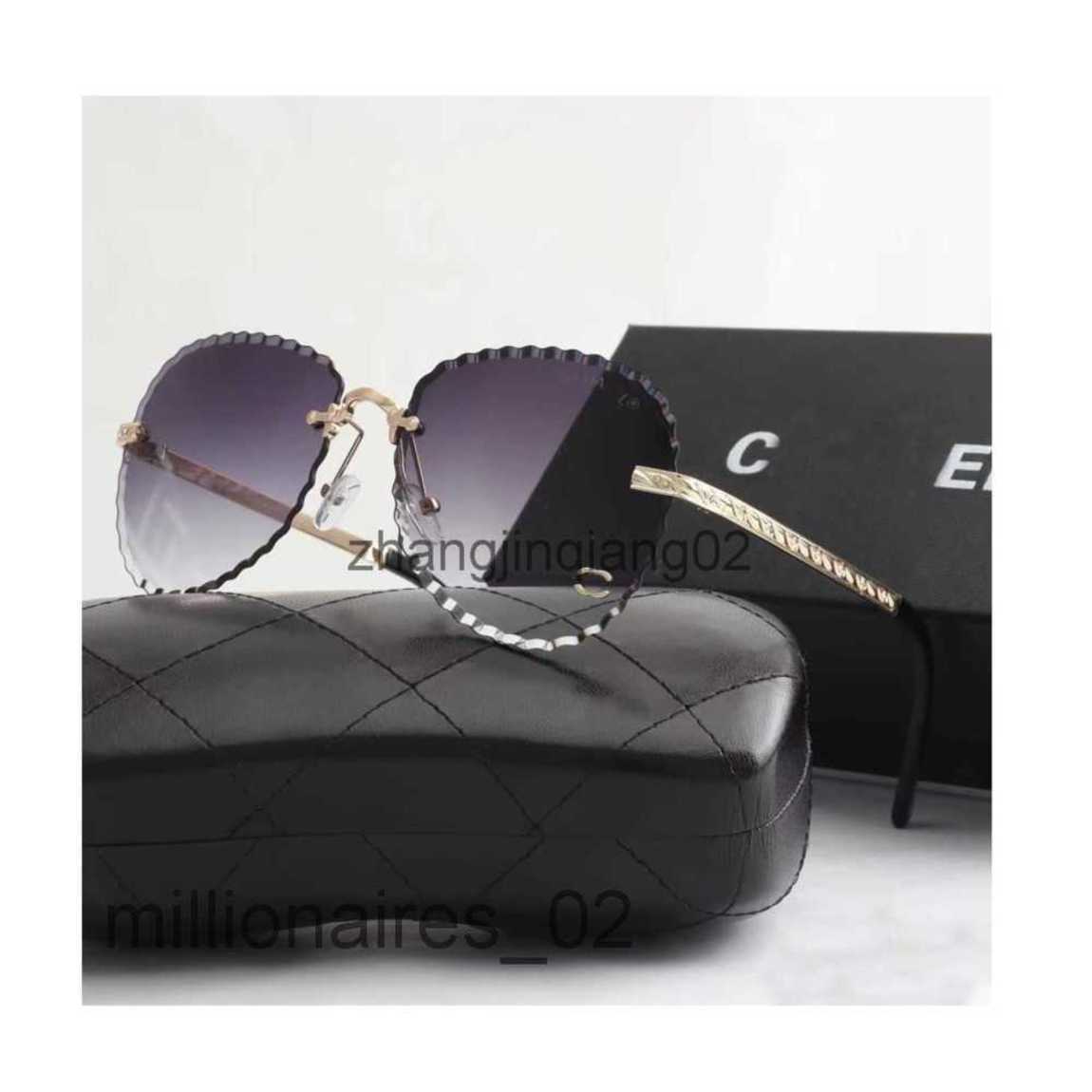 

Designer Channel Sunglasses Cycle Luxurious Fashion Sports Polarize Sunglass Men Women New Vintage Baseball Summer Beach Driving Black Grey Round Sun Glasses